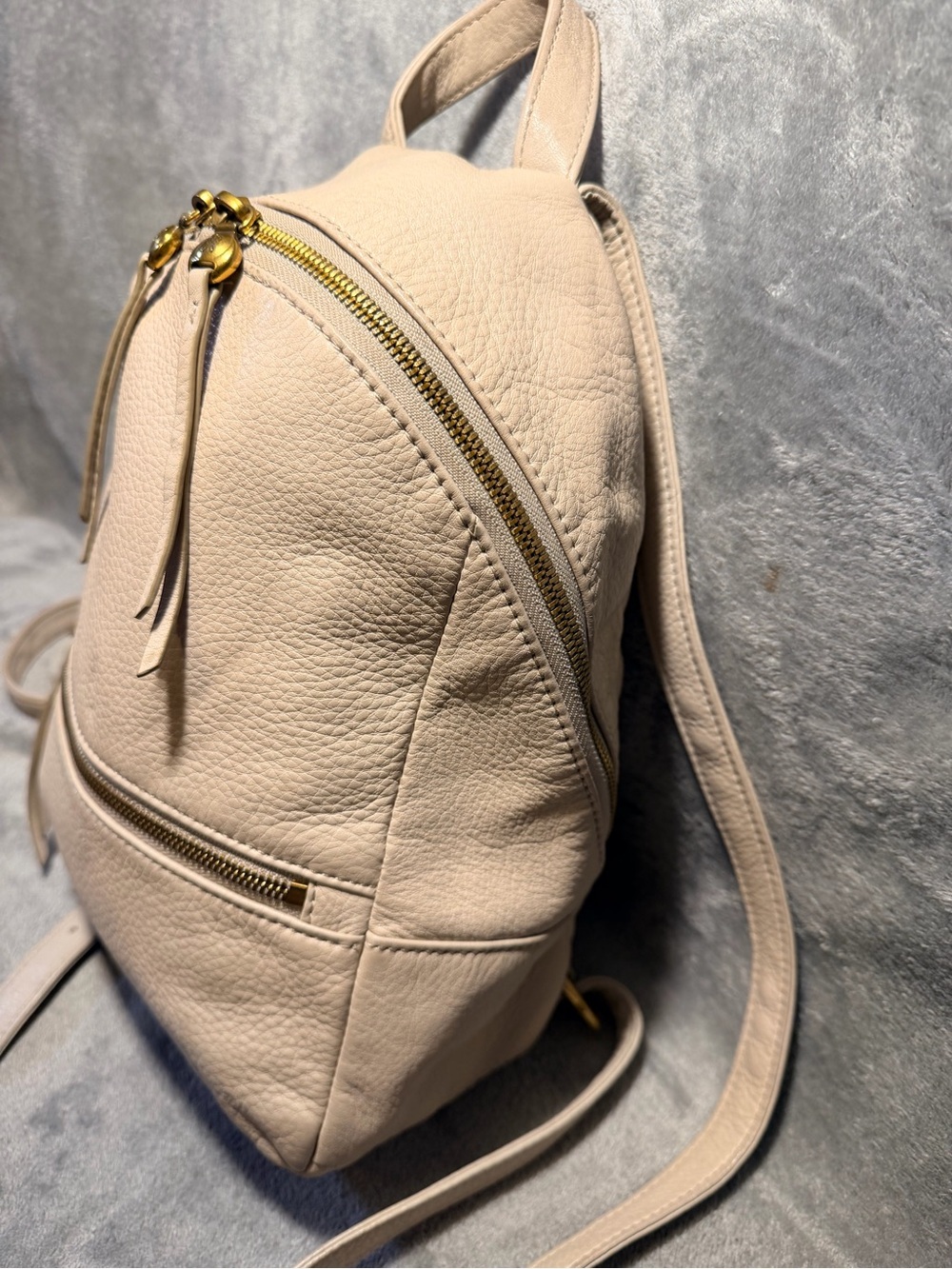 HOBO International Cliff Cream Leather Backpack with Gold Hardware - Picture 6 of 12